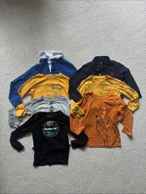 Lot Bundle of seven (7) 4T long sleeved shirts - gap, Cat & Jack